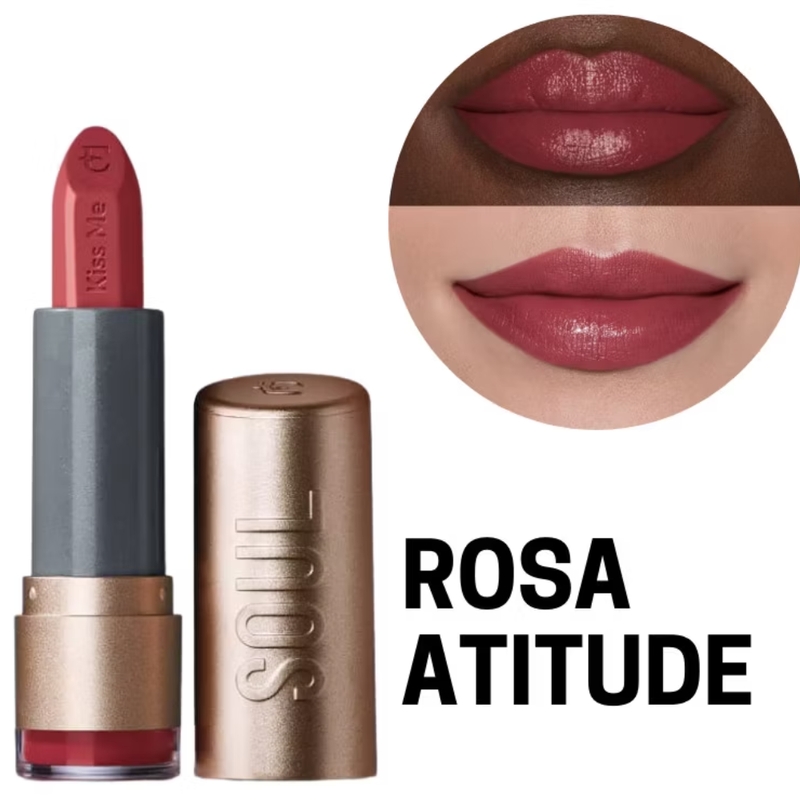 Batom Hidratante Rosa Atitude Kiss Me 3,7g