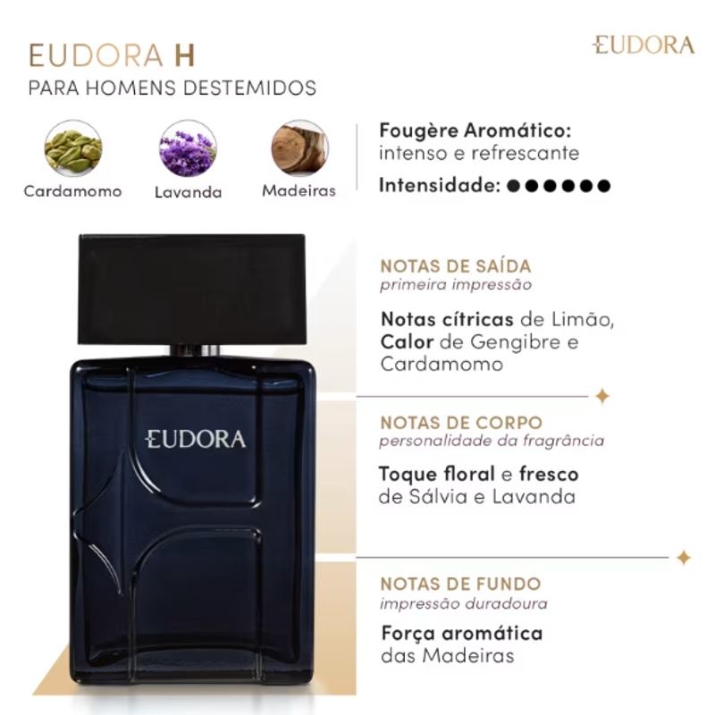 Eudora H - Desodorante Colônia 100ml - foto 2