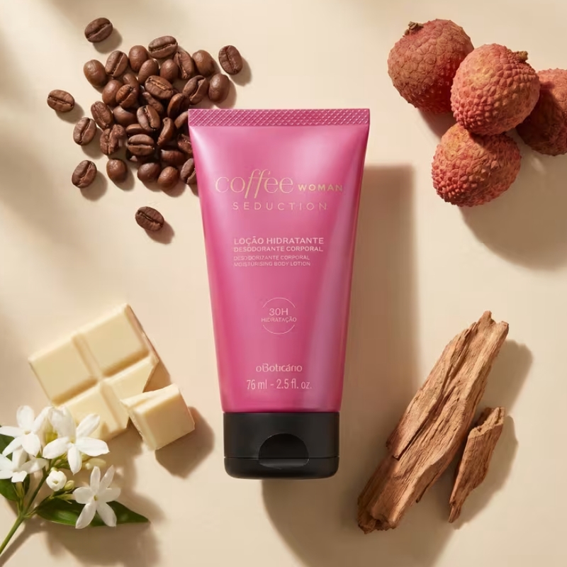 Loção Hidratante Desodorante Corporal Coffee Woman Seduction 75ml