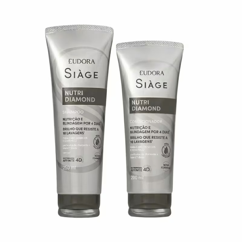 Combo Siàge Nutri Diamond: Shampoo 250ml + Condicionador 200ml