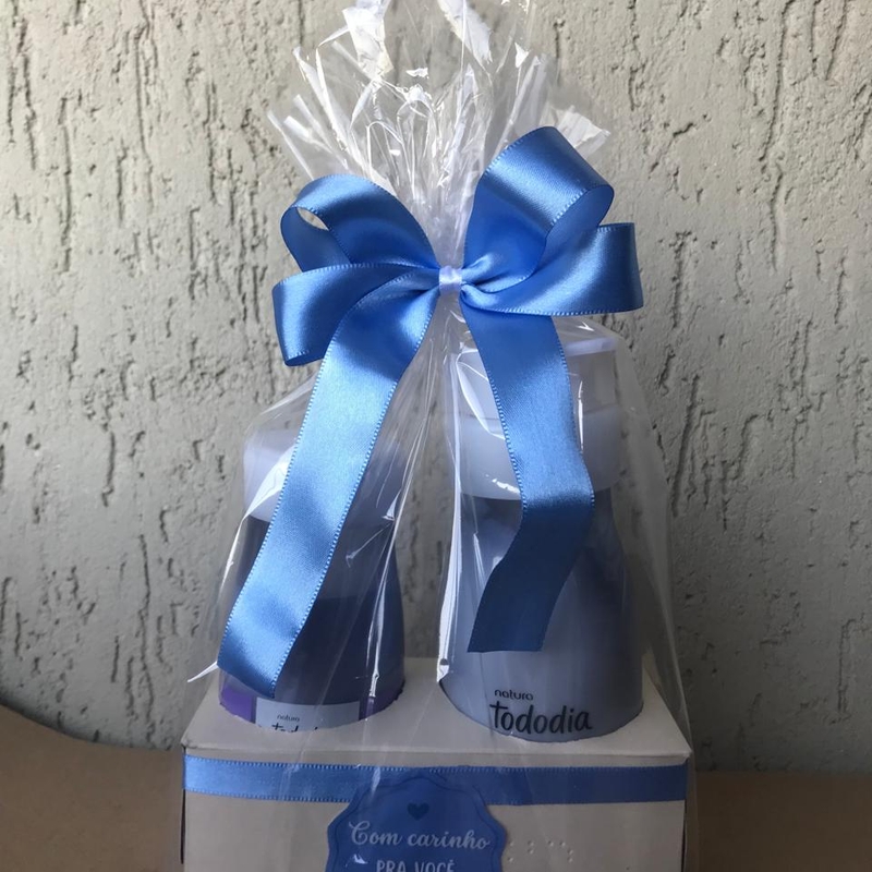 Presente creme nutritivo 400 ml + sabonete líquido corporal de algodão 300 ml