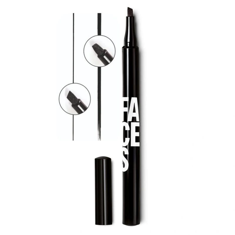 Caneta Delineadora para Olhos Preta Faces