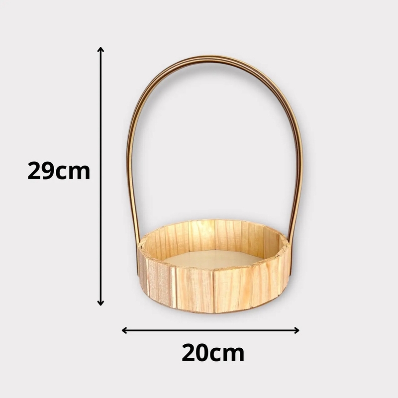 Cesta 20cm + Embalagem/top