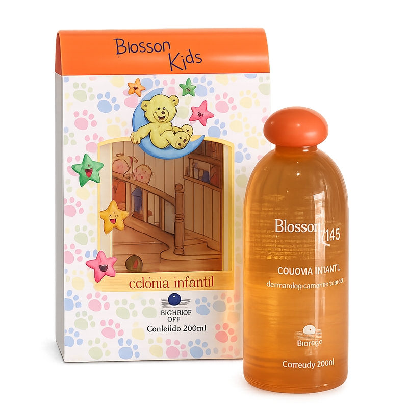 Colônia Blosson Ville Kids Laranjinha 200 Ml