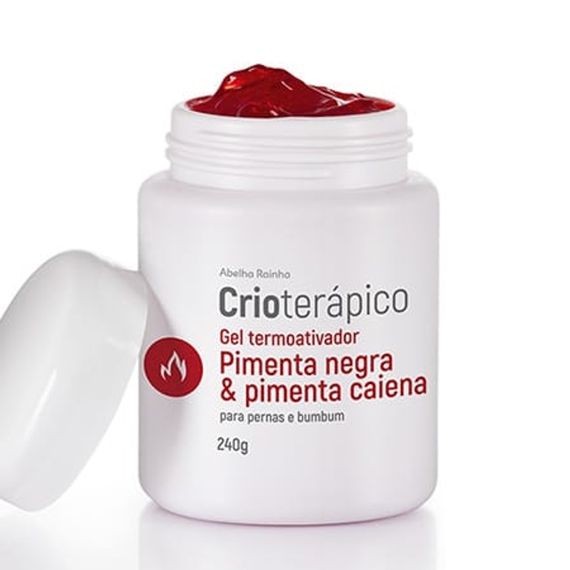 Crioterapico Gel Termo. Red. Med. e Cel. Pim. Neg. e Pim. Caiena 240g