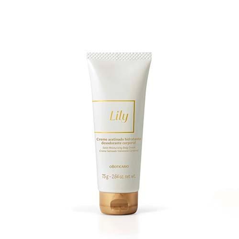 Creme Acetinado Hidratante Desodorante Corporal Lily 75G