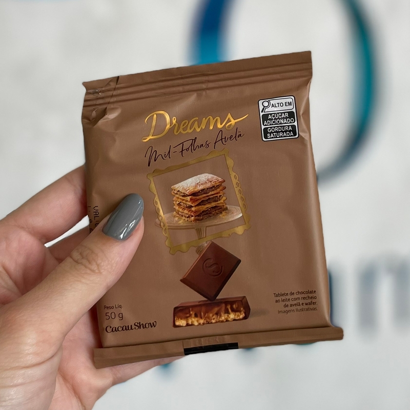 Tablete Dreams Mil Folhas Avela 50g