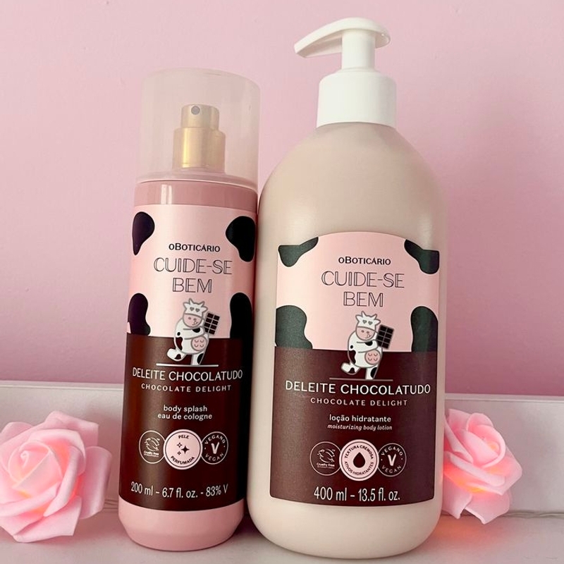 Combo Chocolatudo: Hidratante 400ml E Body Splash 200ml