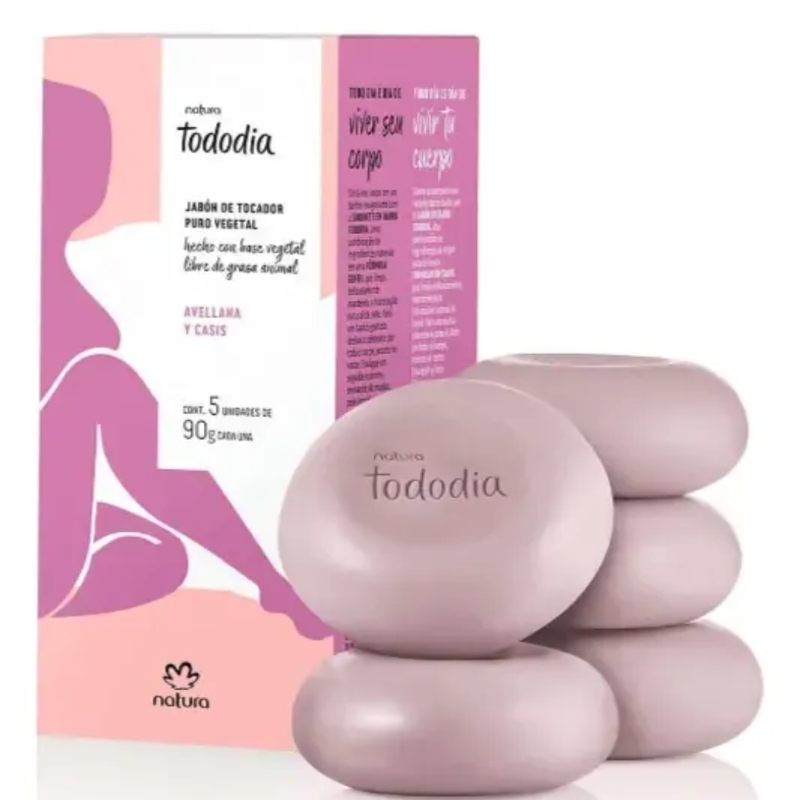 Sabonete Tododia Avelã e Cassis 5x90g cada