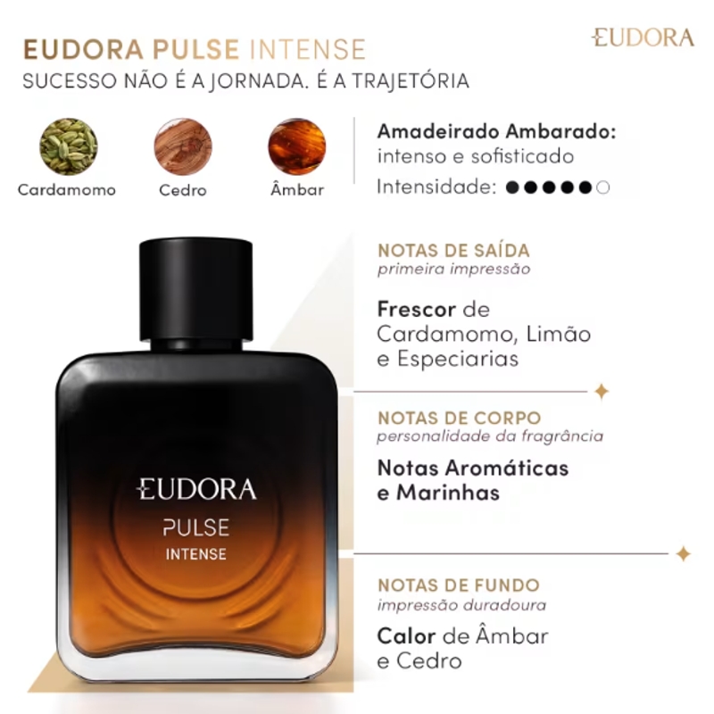 Eudora Pulse Intense - Desodorante Colônia 100ml - foto 3