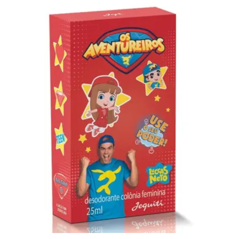 Os Aventureiros Luccas Neto Desodorante Colônia Feminina Jequiti, 25 ml - foto 3