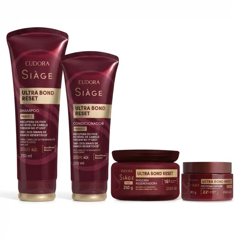 Combo Siàge Ultra Bond Reset (4 itens)