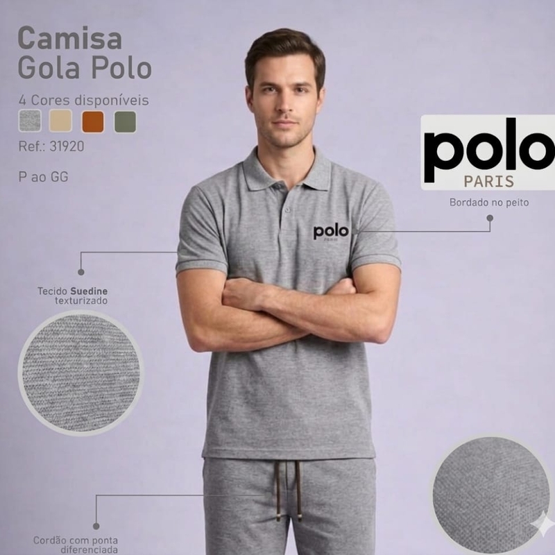 Camiseta Gola Polo Macchiato M