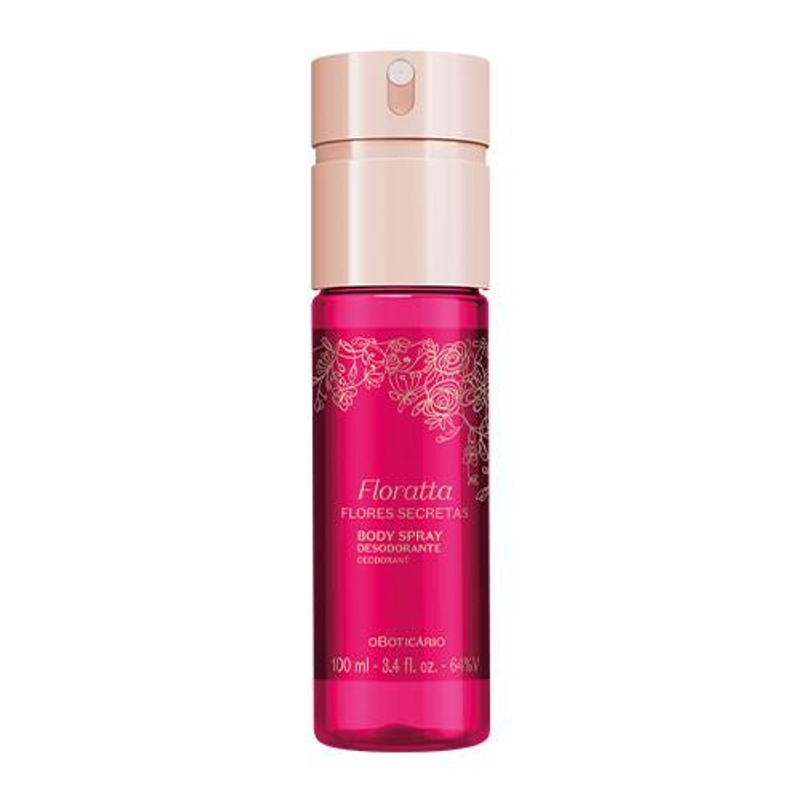 Body Spray Desodorante Floratta Flores Secretas 100ml