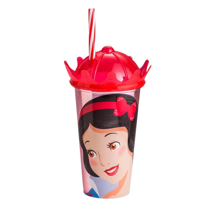 Copo com Tampa Coroa Branca de Neve