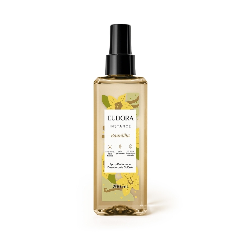 Spray Perfumado Desodorante Colônia Instance Baunilha 200Ml