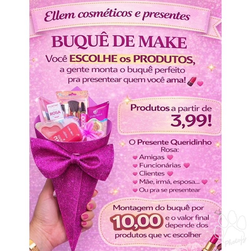 Montamos Buquê De Maquiagem Como Queira !