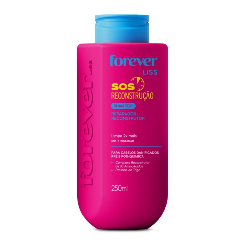 Shampoo Reparador SOS Reconstrução Forever Liss 250ml
