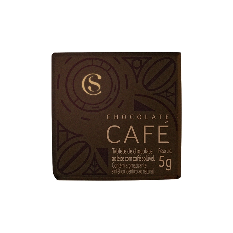 Tablete de Chocolate ao Leite Café 5g