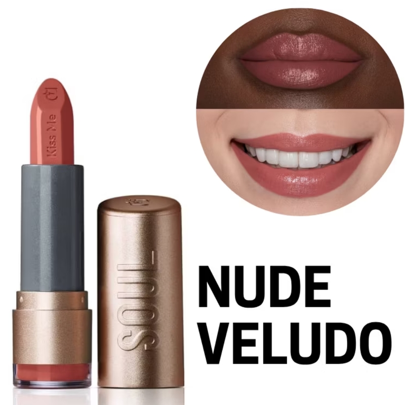 Batom Hidratante Nude Veludo Kiss Me 3,7g