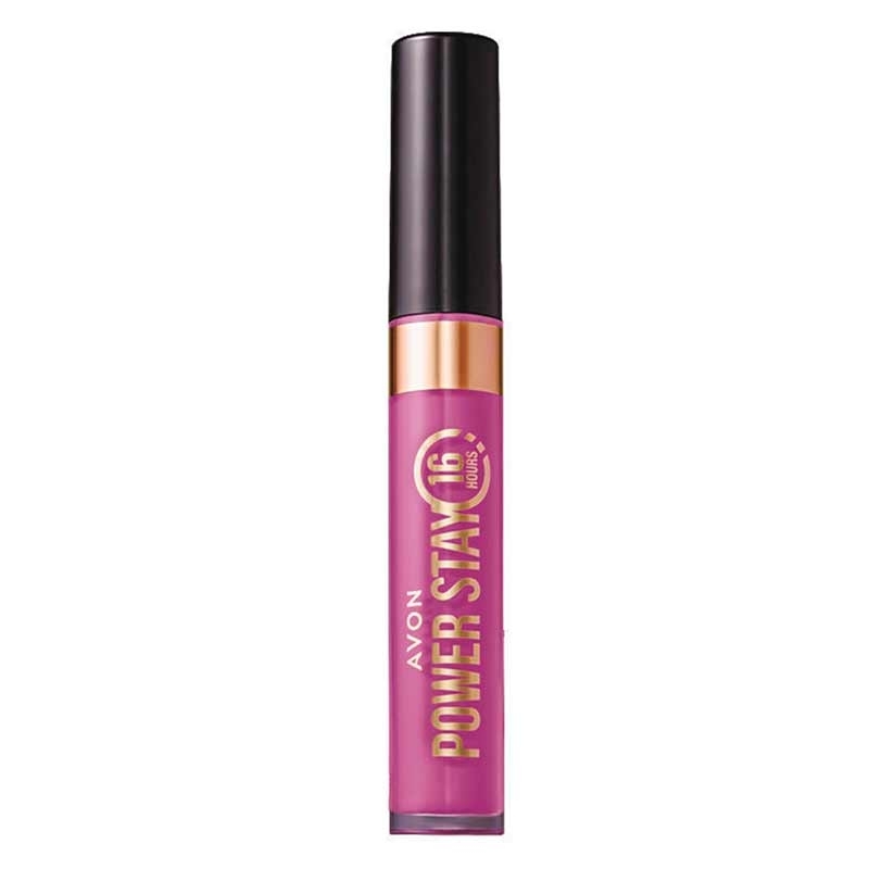 Avon Power Stay Batom Líquido Matte 16h Roxo Orquídea