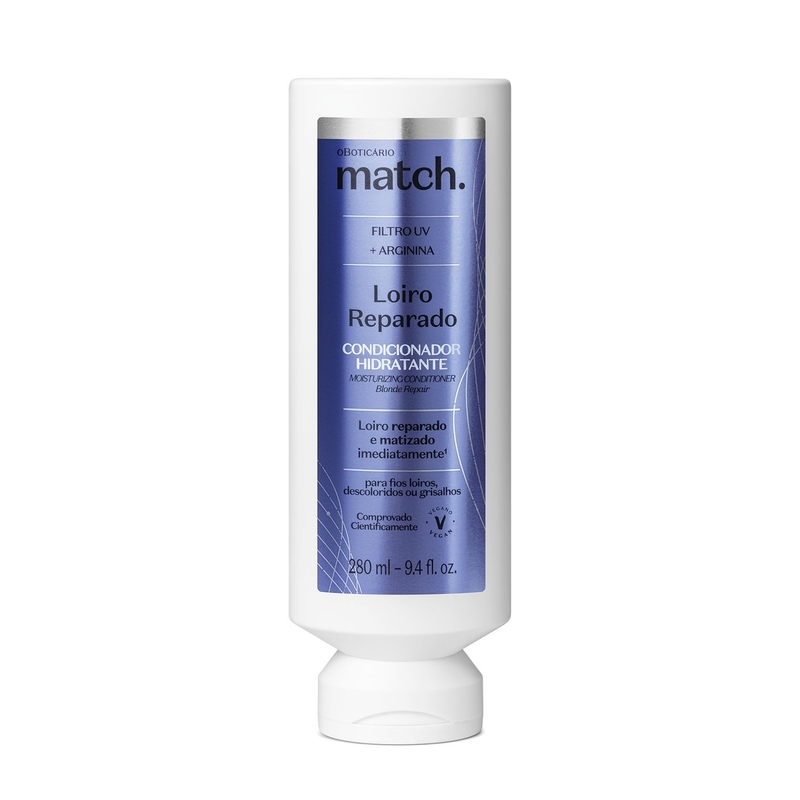 Condicionador Hidratante  Match Loiro Reparado 280Ml