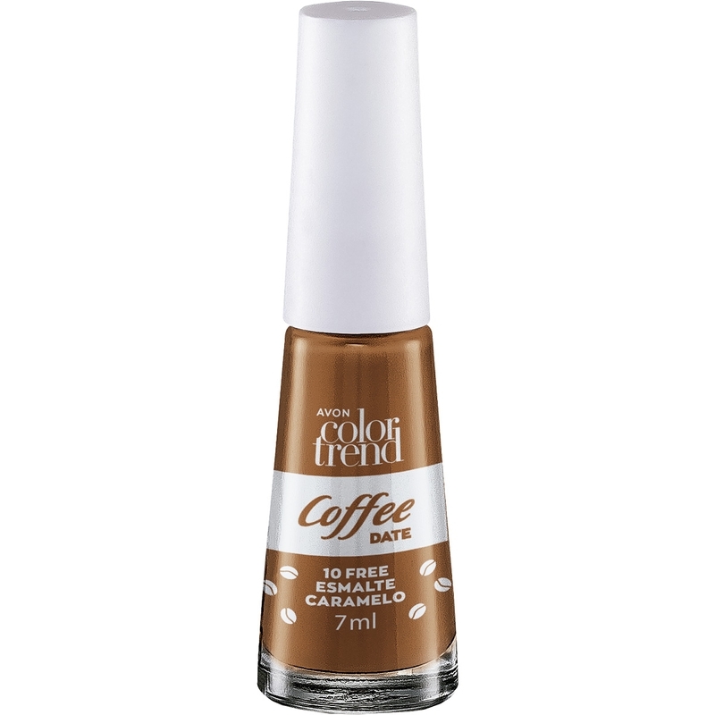 PRESENTE AVON COLOR TREND COLEÇÃO COFFEE DATE ESMALTE Caramelo - 7 ml