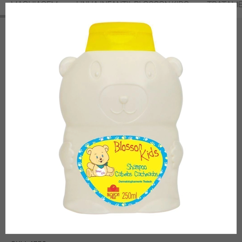 Shampoo Cabelo Cacheado 250ml Blosson