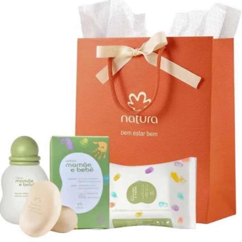 Mamãe e Bebê Kit Água de Colônia e Caixa Sabonete 2x100g