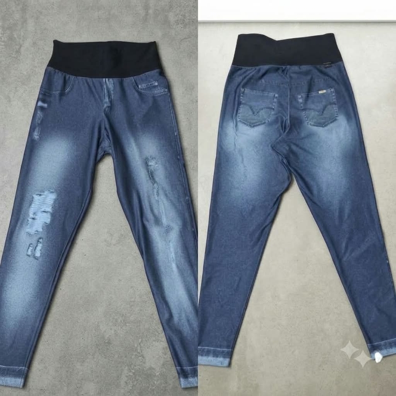 CALÇA LEGGING IMITAÇÃO JEANS