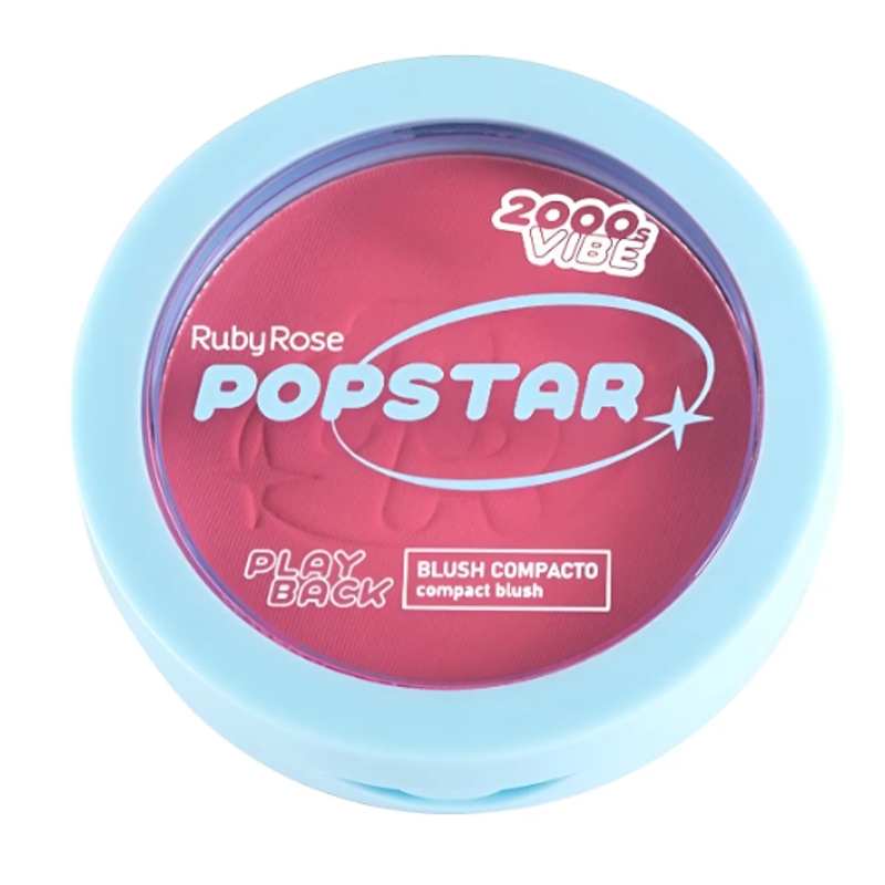 POPSTAR PLAYBACK BLUSH COMPACTO EM PÓ GIRLFRIEND 5,8G