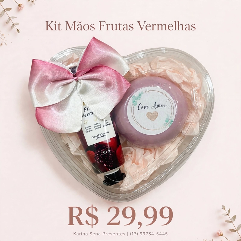 Kit Eudora Mãos Frutas Vermelhas