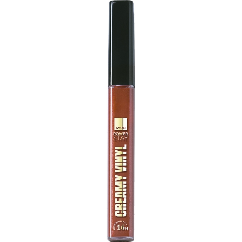 Avon Power Stay Batom Líquido Vinyl Vermelho Rosé - 4 ml