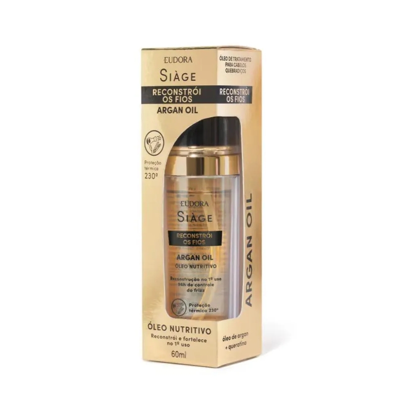 Óleo De Argan Siàge Reconstrói Os Fios 60Ml