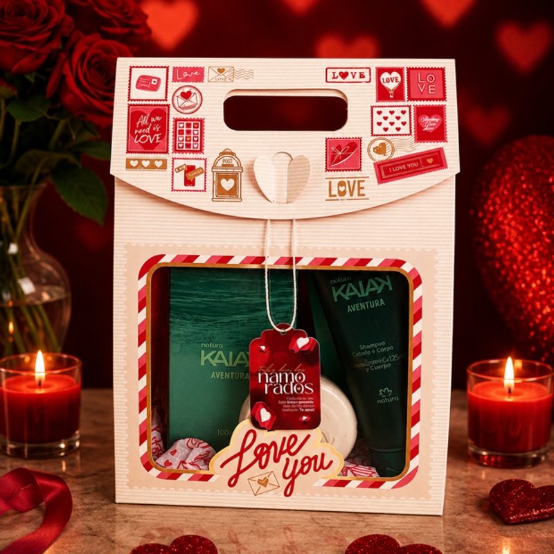 Kit Kaiak Aventura (Perfume, Shampoo Cabelo e Corpo e Sabonete)