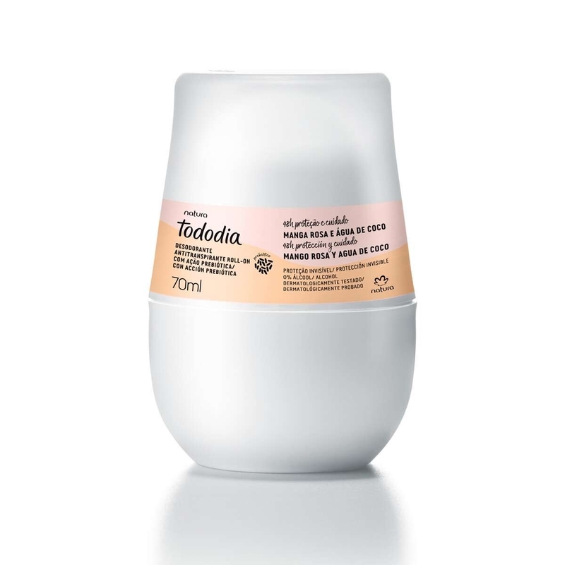 Desodorante antitranspirante roll-on manga rosa e água de coco