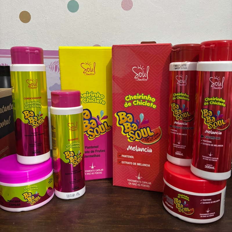 Kit Capilar BabaSoul Cosméticos (3 Itens)
