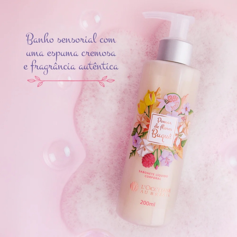 Sabonete Líquido Corporal Pomar de Flores Buquê 200ml - foto 2
