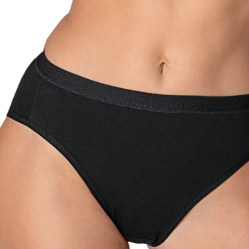 DeMillus Calcinha Calça Cavada Lithos Cotton EG - Preto