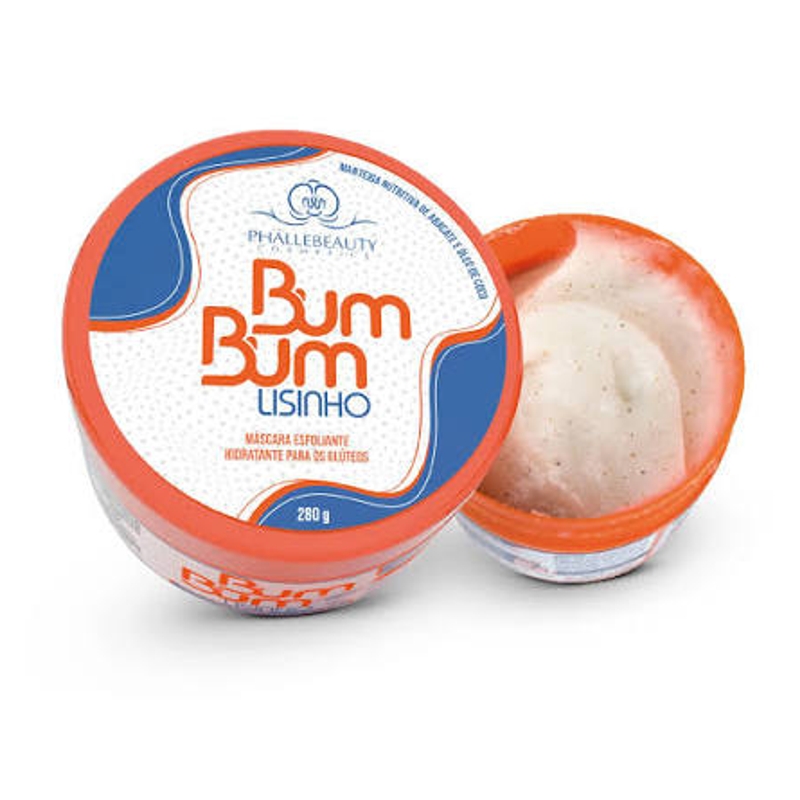 Bumbum lisinho máscara esfoliante hidratante para glúteos - 280g