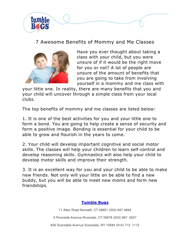Mommy and Me Classes Sachse TX