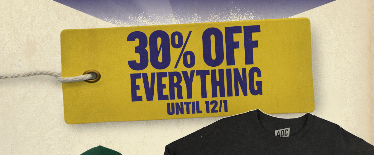 30% off everything until 12/1