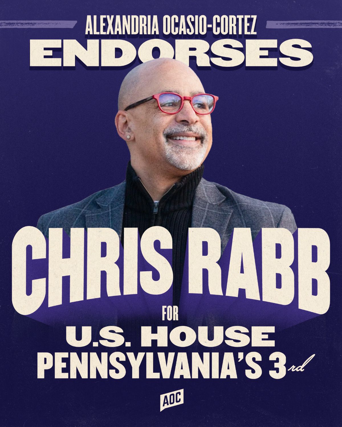 Alexandria Ocasio-Cortez endorses Chris Rabb to U.S. House Pennsylvania's 3rd