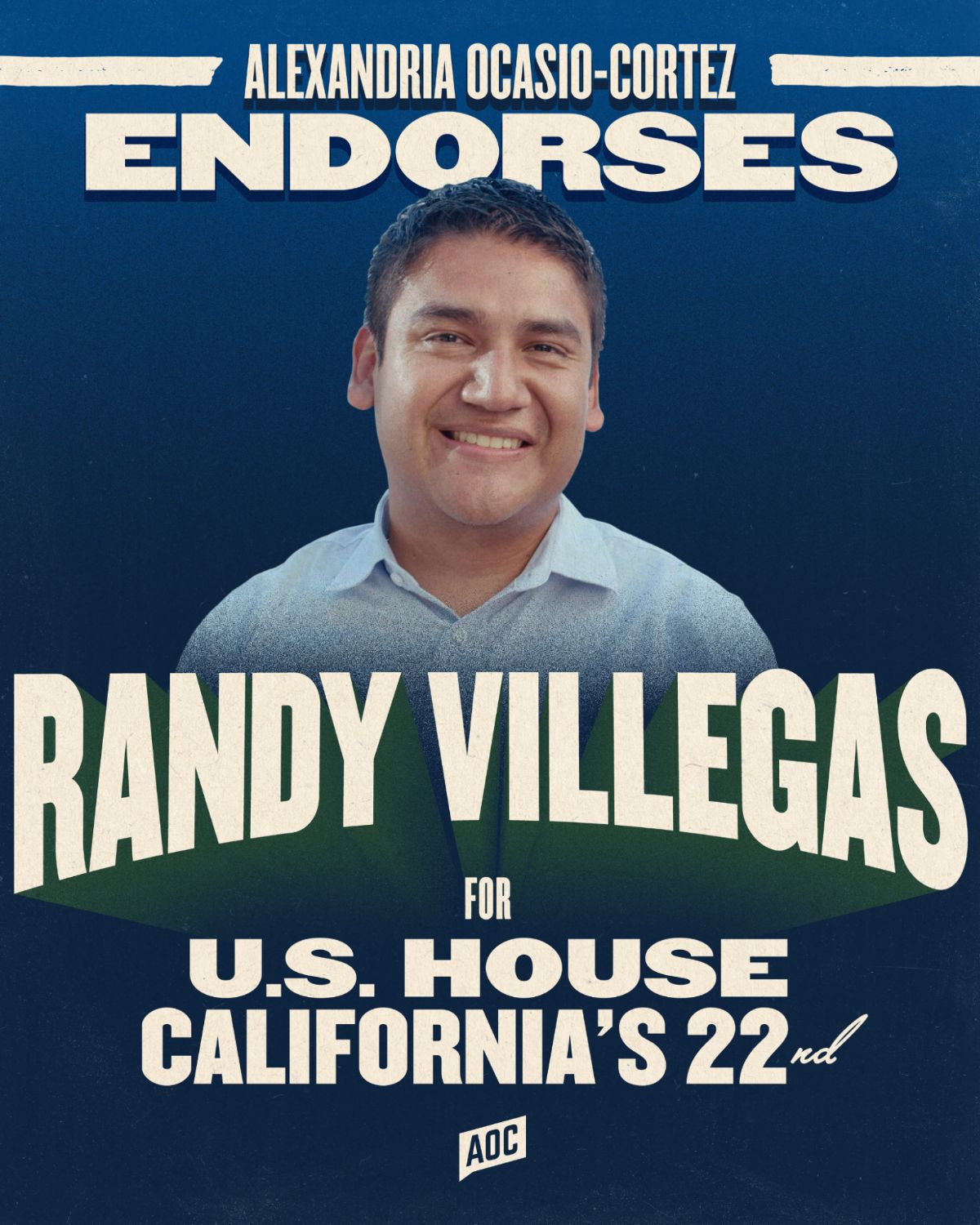 Alexandria Ocasio-Cortez endorses Randy Villegas for U.S. House California's 22.