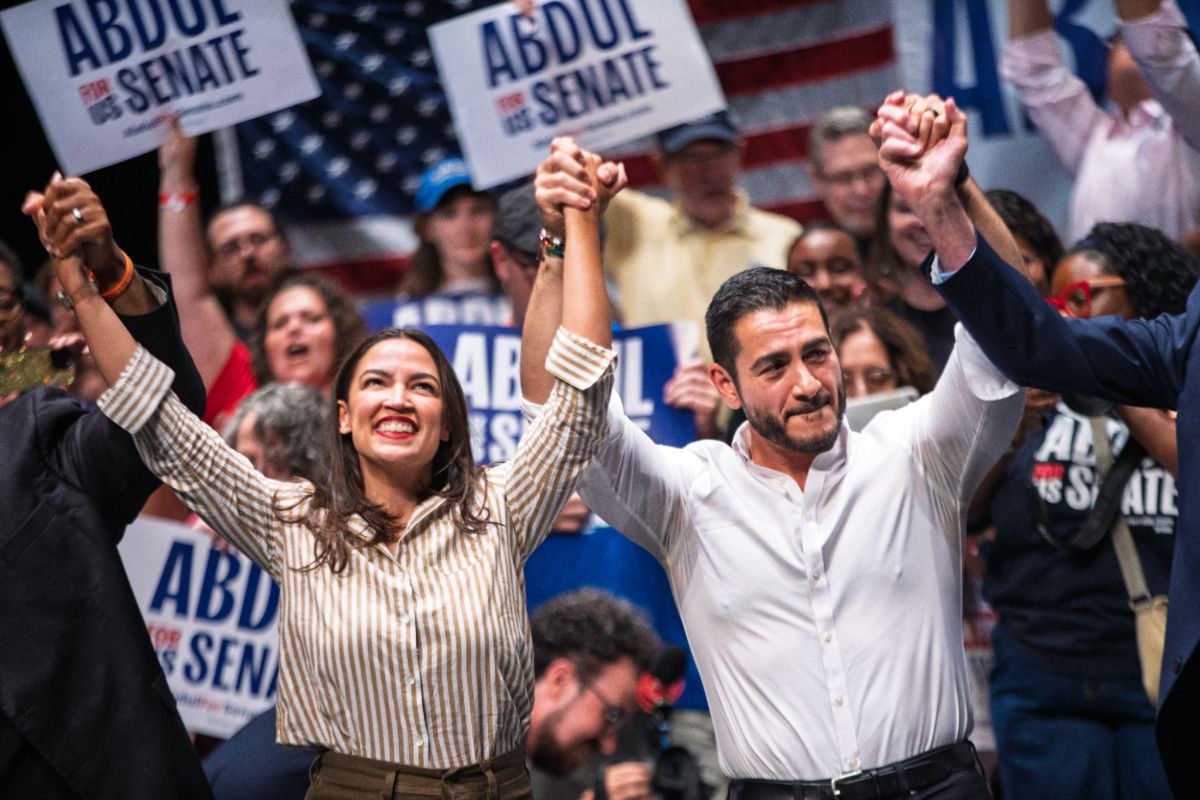 Alexandria at a rally with Abdul.