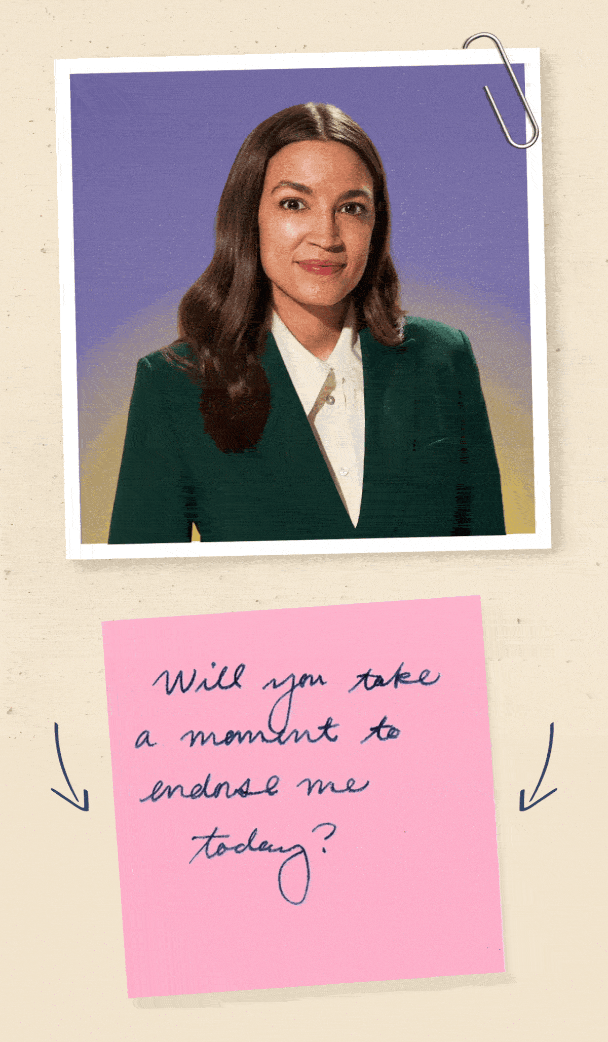 Will you take a moment to endorse me today?