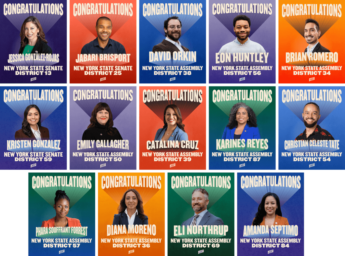 Thanks to your commitment to this movement, all 14 of them won.
