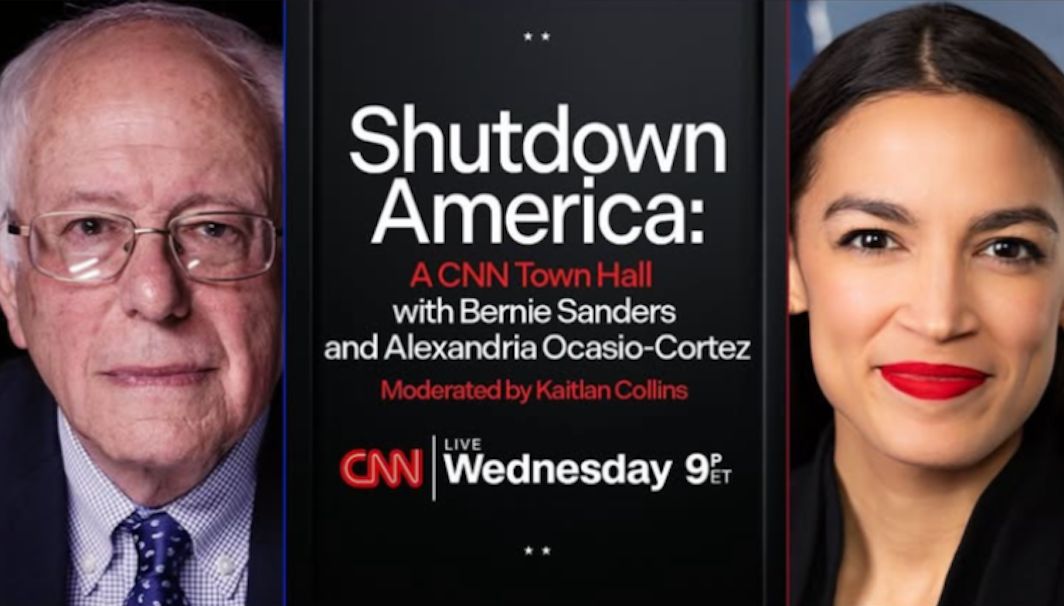 Wednesday, October 15th at 9PM Eastern: Shutdown America, a CNN Town Hall with Bernie Sanders and Alexandria Ocasio-Cortez. Tune in!