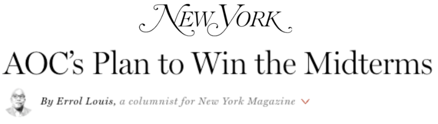 New York Magazine: AOC's plan to win the midterms