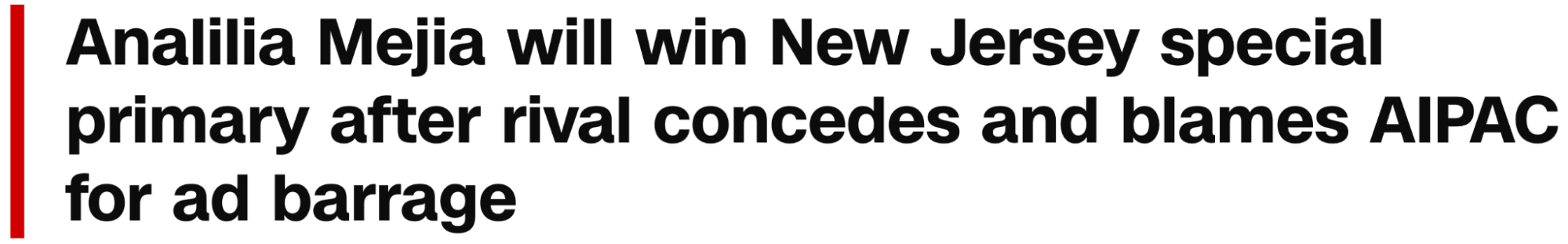 Analilia Mejia wins New Jersey special primary after rival concedes and blames AIPAC for ad barrage